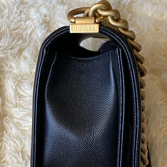 (SOLD) Chanel old med leboy Caviar w/ ruthenium - Picture 7 of 16